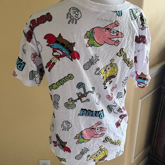 Nickelodeon graphic T-shirt sponge bob and Patrick & friends ! Medium white - Picture 2 of 4